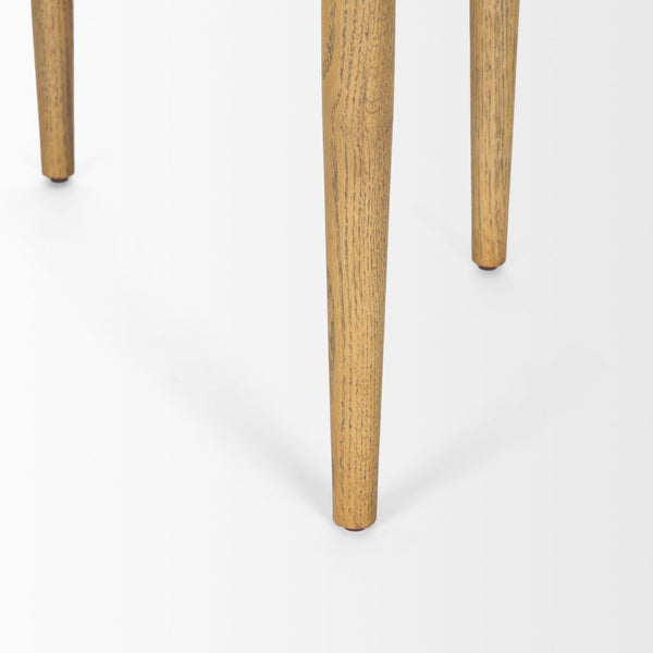 Mercana Arden Dining Chair - Elegant Wood Frame with Cream Twill Upholstery for Modern Dining Spaces 70422