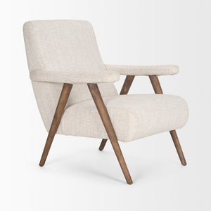 Mercana Nico Accent Chair - Modern Upholstered Design with Tapered Wood Legs for Stylish Living Spaces 70408