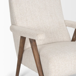 Mercana Nico Accent Chair - Modern Upholstered Design with Tapered Wood Legs for Stylish Living Spaces 70408