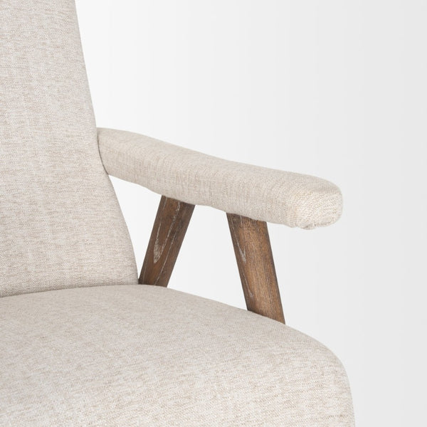 Mercana Nico Accent Chair - Modern Upholstered Design with Tapered Wood Legs for Stylish Living Spaces 70408