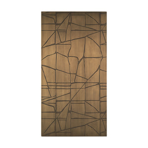 Roho Painted Gold Metal Wall Art 70596 Mercana