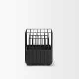 Mercana Verna Matte Black Wire Cage Metal Planters (Set of 2) 70536