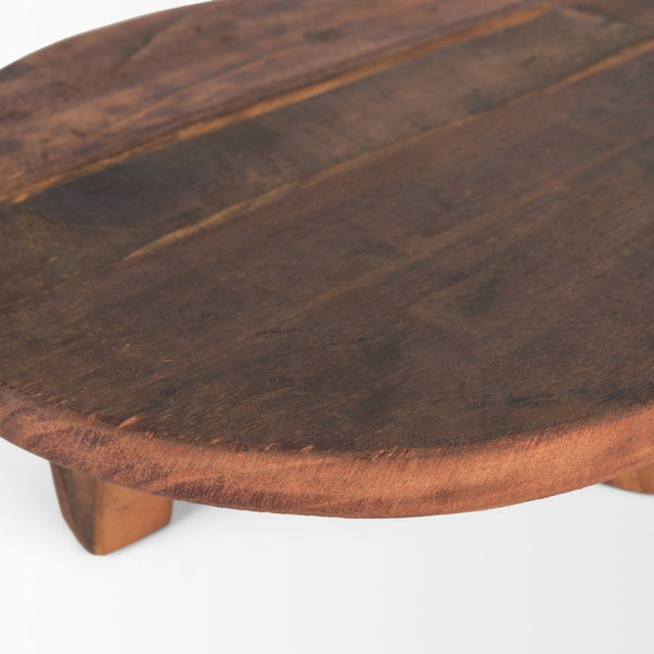 Mercana Iza Rustic Reclaimed Mango Wood Risers Set of 2 - Elevate Your Home Decor with Handcrafted Charm 70497