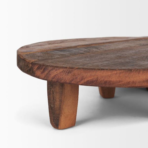 Mercana Iza Rustic Reclaimed Mango Wood Risers Set of 2 - Elevate Your Home Decor with Handcrafted Charm 70497