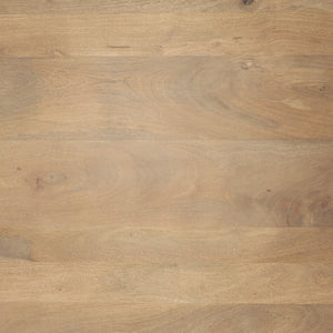 Mercana June Square Coffee Table with Fluted Base - Elegant Mango Wood Design for Modern Living Rooms 70632-AB