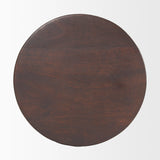 Mercana Odessa Dark Brown Wood Accent Table 70509