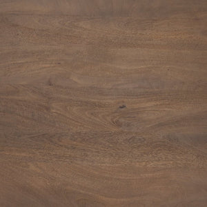 Mercana Solana Handcrafted Solid Mango Wood Coffee Table with Unique Sunray Legs for Stylish Living Spaces Medium Brown 70624