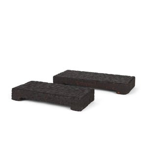 Mercana Shira Reclaimed Dark Brown Wooden Riser (Set of 2) 70500