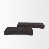 Mercana Shira Reclaimed Dark Brown Wooden Riser (Set of 2) 70500