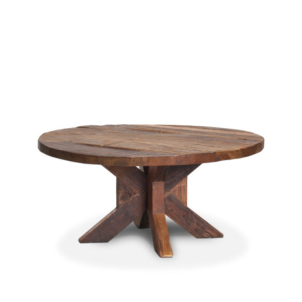 Mercana Heidi Reclaimed Mango Wood Coffee Table - Handcrafted Rustic Charm for Farmhouse and Eclectic Spaces 70498
