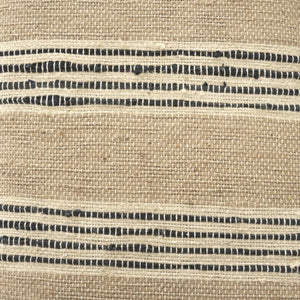 Mercana Solis II Cushioned Woven Leather Accent Bench - Elegant Solid Wood Base for Stylish Home Décor Beige/Black Fabric | Brown Wood 68460