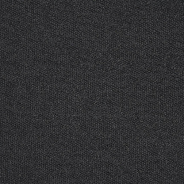 Mercana Elise Round Upholstered Storage Ottoman - Chic Seating Solution for Stylish Living Spaces, 20" High Black Boucle 70410