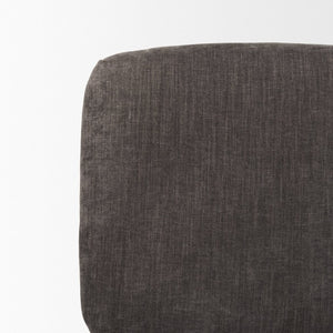 Mercana Nora Accent Chair – Timeless Mid-Century Modern Design with Soft Cushions and Stylish Metal Legs Charcoal | Black Metal 70732