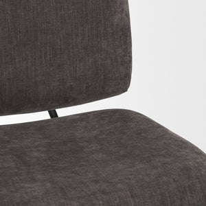 Mercana Nora Accent Chair – Timeless Mid-Century Modern Design with Soft Cushions and Stylish Metal Legs Charcoal | Black Metal 70732