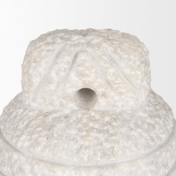 Mercana Irina Elegant Banswara Marble Door Stopper – Unique Natural Stone Accent for Home Décor White Marble | Small 70505