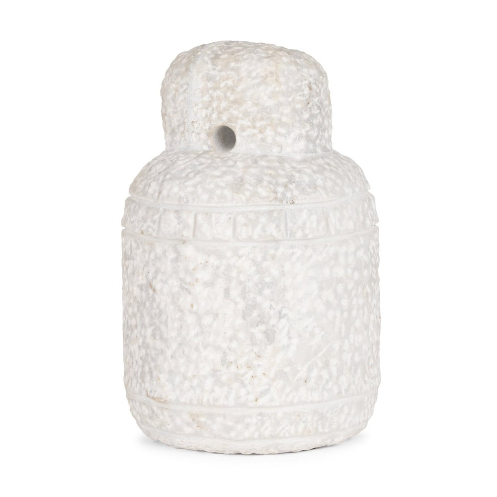 Mercana Irina Elegant Banswara Marble Door Stopper – Unique Natural Stone Accent for Home Décor White Marble | Large 70506
