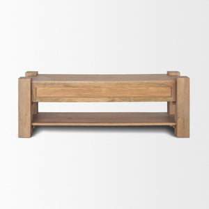 Mercana Beth Solid Mango Wood Media Console with Ample Storage and Elegant Design for All Interiors 70634
