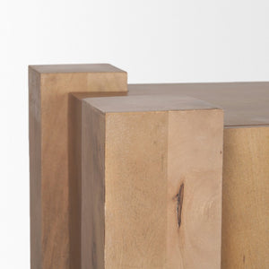 Mercana Beth Elegant Mango Wood Sideboard with 3 Doors - Timeless Storage for Modern Interiors & Style 70635