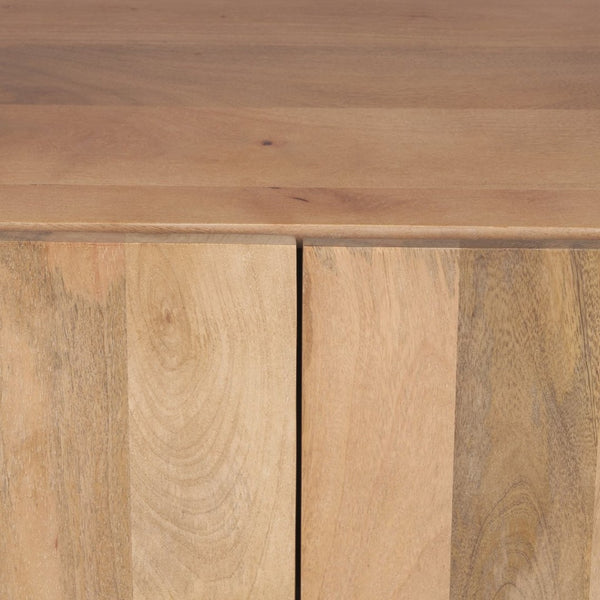 Mercana Beth Sturdy Mango Wood Shelving Unit with Open Display and Concealed Storage for Organized Style 70636-AB