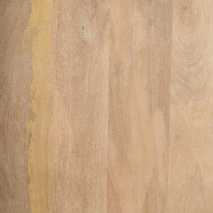 Mercana Beth Timeless Solid Mango Wood Dining Table - Elegant Light Brown Finish for Family Gatherings 70637-AB