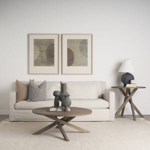 Mercana Kaz Sculptural Ceramic Vase with Textured Matte Finish - Modern Home Décor for Any Space Earthy Brown Ceramic |  16.7H 69812