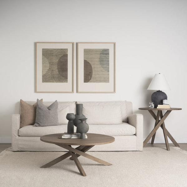 Mercana Kaz Sculptural Ceramic Vase with Textured Matte Finish - Modern Home Décor for Any Space Earthy Brown Ceramic |  16.7H 69812