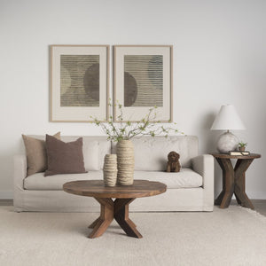 Mercana Heidi Reclaimed Mango Wood End Table – Rustic Charm for Living Spaces, Unique Handcrafted Design 70499