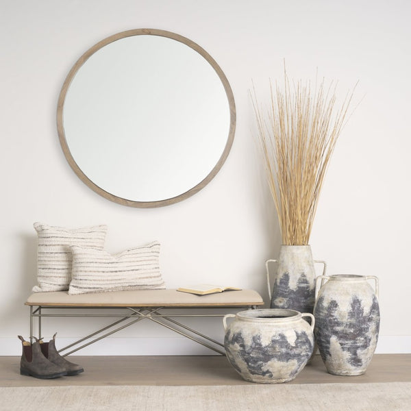 Mercana Boscia Striking Double Ear Floor Vase - Rustic Ceramic Accent for Modern and Farmhouse Interiors 22.0H | Stout 70083