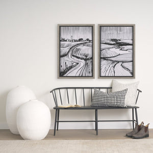 Mercana Jayden Decorative Pillow Cover - Elegant Natural Linen with Merlot X-Dot Print for Modern Spaces Cream/Black | 22x22 70313