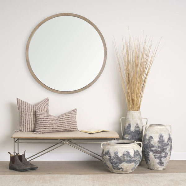 Mercana Jenna Decorative Pillow Cover - Modern Cream Linen with Hand-Drawn Black Print for Stylish Living Spaces Beige/Merlot | 22x22 70323