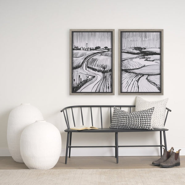 Mercana Jolie Square Decorative Pillow Cover with Modern Arrowhead Print for Stylish Home Accents Cream/Black | 14x26 70310