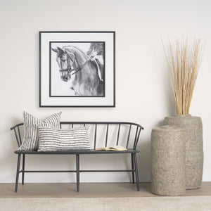 Mercana Jenna Decorative Pillow Cover - Modern Cream Linen with Hand-Drawn Black Print for Stylish Living Spaces Cream/Black | 22x22 70321