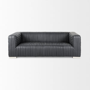 Mercana Ricciardo Modern Three-Seater Sofa with Ribbed Channel Upholstery for Stylish Living Spaces 70794