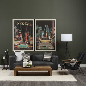 Mercana Ricciardo Modern Three-Seater Sofa with Ribbed Channel Upholstery for Stylish Living Spaces 70794