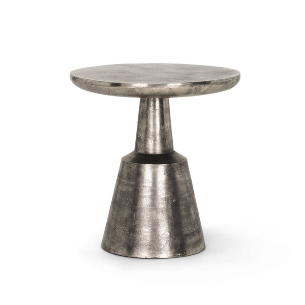 Mercana Bobbi Textured Cast Aluminum Accent Table - Modern Sculptural Design for Stylish Home Decor 70614