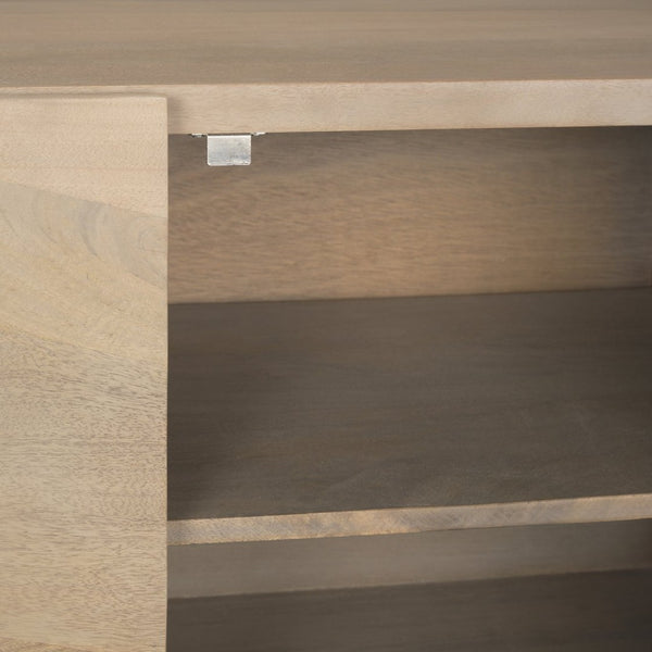 Mercana Darwin Accent Cabinet with Geometric Doors - Stylish Storage Solution for Modern Living Spaces 70682