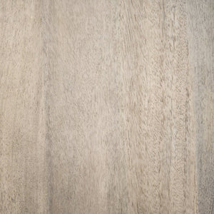 Mercana Clapp Round Nesting Coffee Tables with Solid Mango Wood Tops & Black Iron Base for Modern Spaces White Wash | Silver Metal 70594