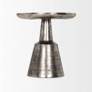 Mercana Bobbi Textured Cast Aluminum Accent Table - Modern Sculptural Design for Stylish Home Decor 70614