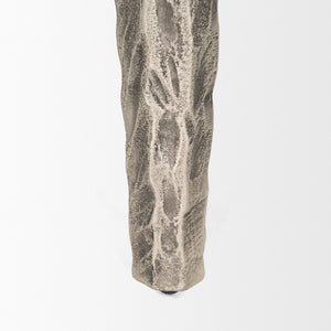 Mercana Randy Textured Silver Aluminum Accent Table – Stylish, Versatile Design for Modern Living Spaces 70615