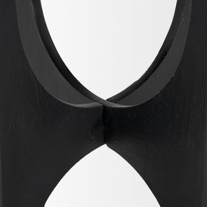 Mercana Sobi Textured Round Accent Table - Modern Minimalism for Living Rooms, Bedrooms, or Entryways 70617