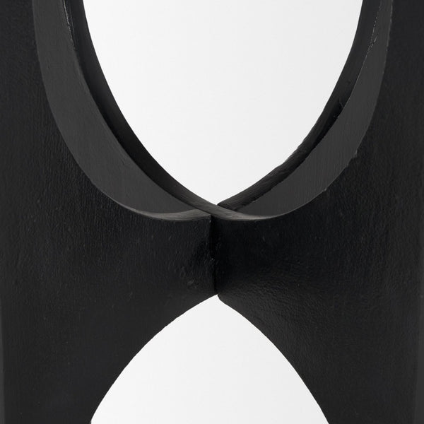 Mercana Sobi Textured Round Accent Table - Modern Minimalism for Living Rooms, Bedrooms, or Entryways 70617