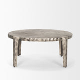 Randy Silver Nickel Cast Aluminum Metal Coffee Table 70619 Mercana