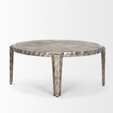 Randy Silver Nickel Cast Aluminum Metal Coffee Table 70619 Mercana