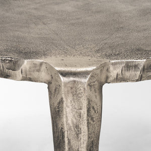 Mercana Randy Elegant Cast Aluminum Coffee Table with Textured Finish for Modern Living Room Decor 70619