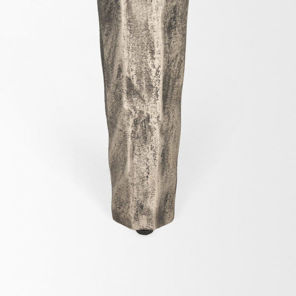 Mercana Randy Elegant Cast Aluminum Coffee Table with Textured Finish for Modern Living Room Decor 70619