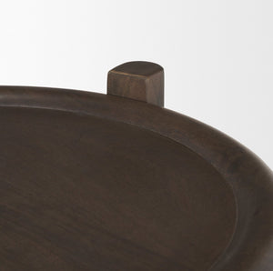 Mercana Romi Stylish Round Accent Table with Two-Tier Design - Perfect for Living Room, Bedroom, or Entryway 70638