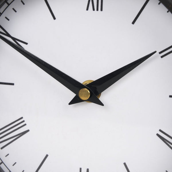 Mercana Raisa Table Clock with Vintage Gold Antiquing - Stylish Accent for Modern and Classic Interiors 70690