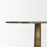 Risha Small Gold Metal Accent Table 70739 Mercana