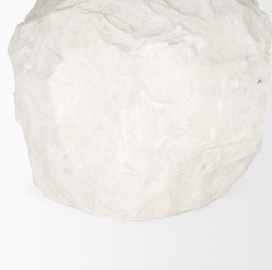 Mercana Rini Accent Table - Luxurious Metal and Stone Fusion for Modern Living Rooms, Entryways, or Bedrooms 70734-AB