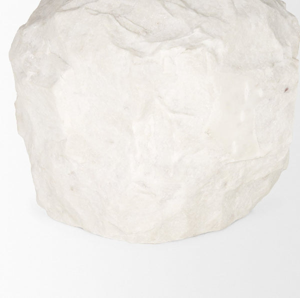 Mercana Rini Accent Table - Luxurious Metal and Stone Fusion for Modern Living Rooms, Entryways, or Bedrooms 70734-AB